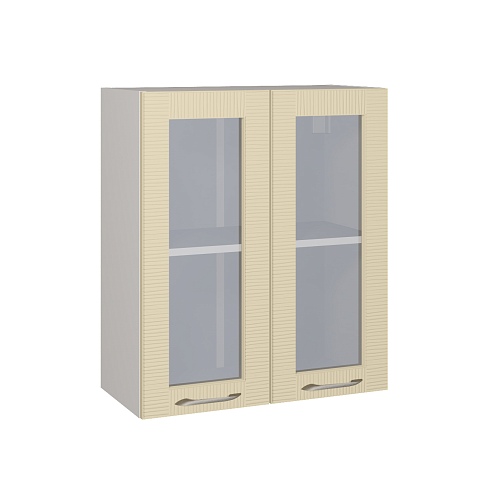 Шкаф навесной с 2 дверьми со стеклом 600