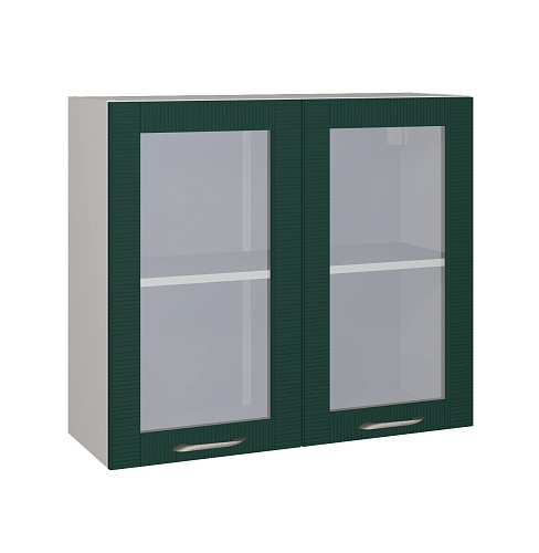 Шкаф навесной с 2 дверьми со стеклом 800